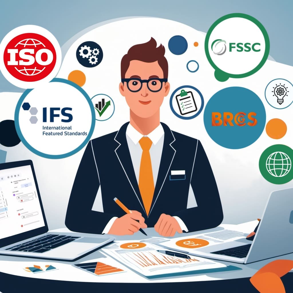 Готови ли сте за одит по ISO, IFS, BRC или FSSC? Осигурете си успешно сертифициране с правилната подготовка. Подготовка за одит по ISO, IFS, BRC и FSSC – ключови стандарти за безопасност и качество в хранителната индустрия. Успешното сертифициране гарантира спазването на международните изисквания и подобрява доверието към вашия бизнес.